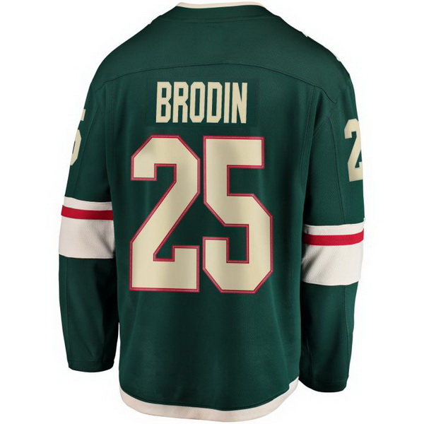 Jonas Brodin Home #25 Green Men's Hockey Jersey