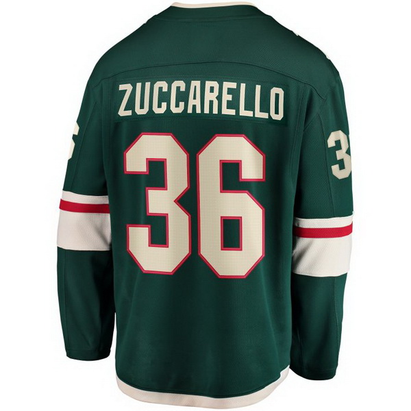 Mats Zuccarello Home #36 Green Men's Hockey Jersey