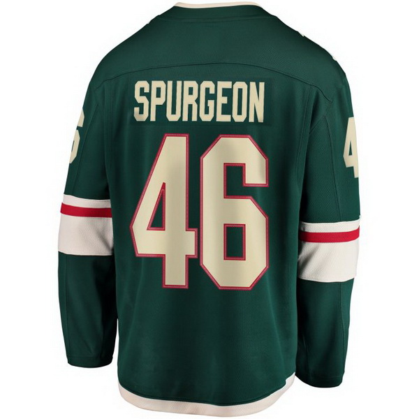 Jared Spurgeon Home #46 Green Men's Hockey Jersey