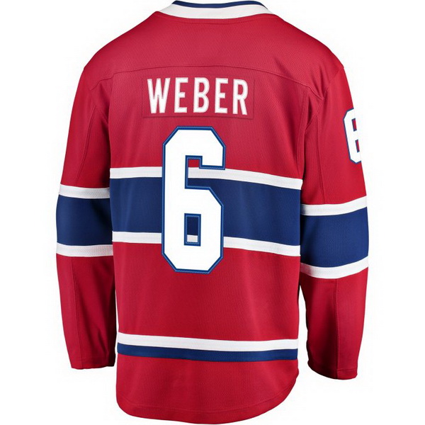 Shea Weber Home #6 Red Men's Hockey Jersey