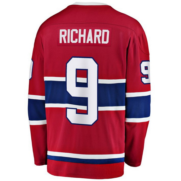 Maurice Richard Home #9 Red Men's Hockey Jersey