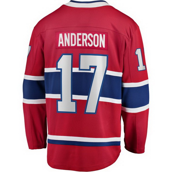 Josh Anderson Home #17 Red Men's Hockey Jersey