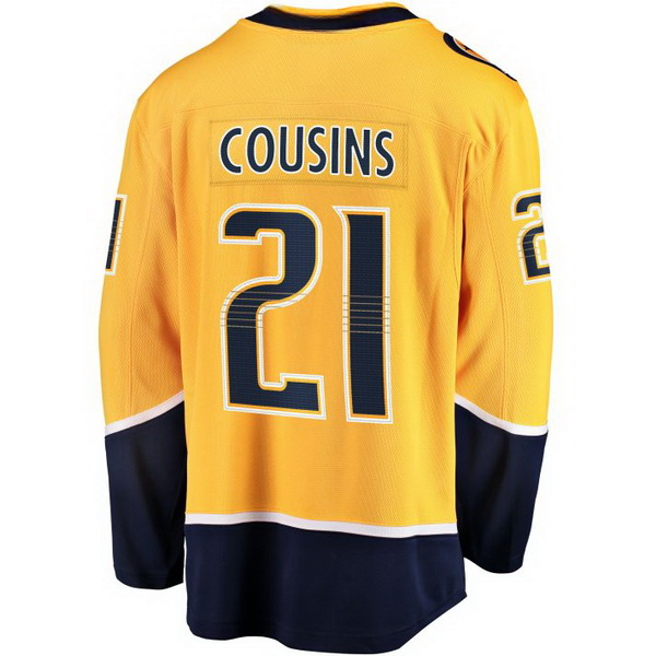 Nick Cousins Home #21 Gold Men's Hockey Jersey