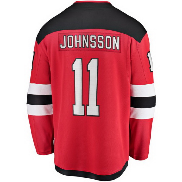 Andreas Johnsson Home #11 Red Men's Hockey Jersey