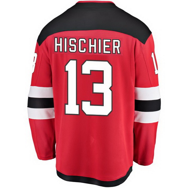 Nico Hischier Home #13 Red Men's Hockey Jersey