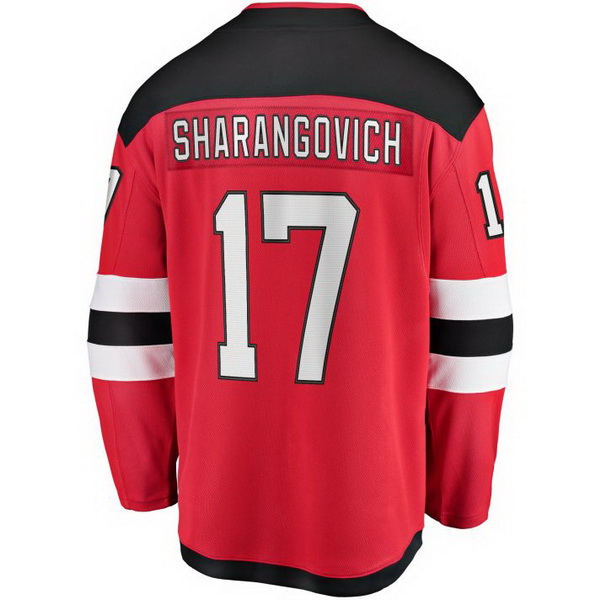 Yegor Sharangovich Home #17 Red Men's Hockey Jersey