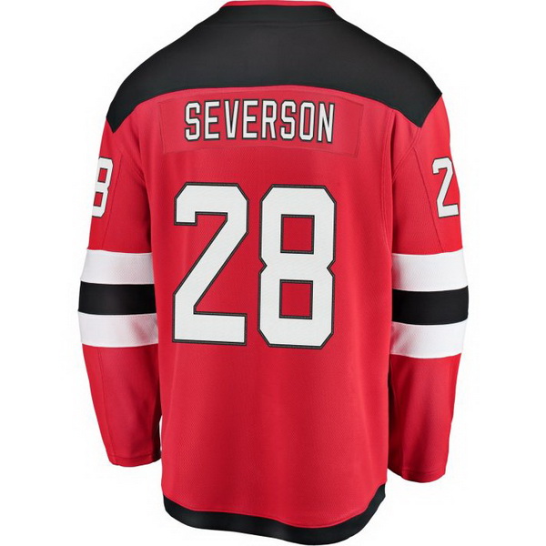 Damon Severson Home #28 Red Men's Hockey Jersey