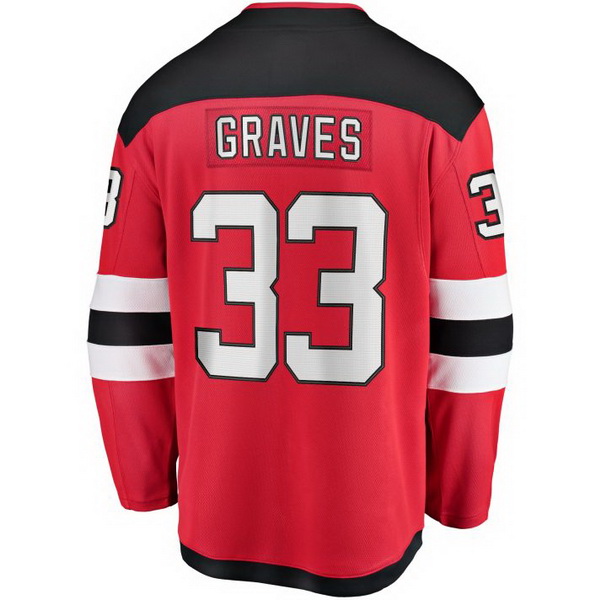 Ryan Graves Home #33 Red Men's Hockey Jersey