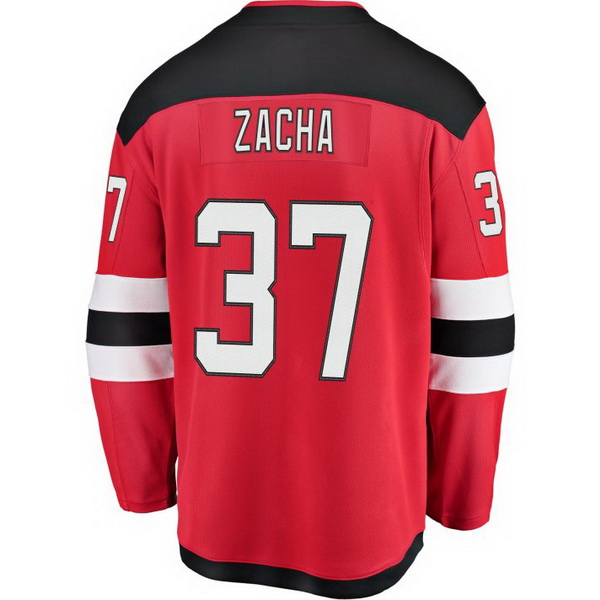 Pavel Zacha Home #37 Red Men's Hockey Jersey