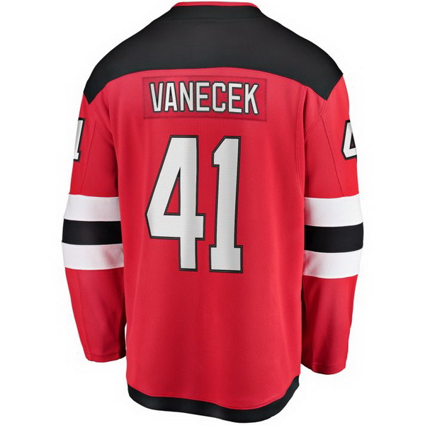 Vitek Vanecek Home #41 Red Men's Hockey Jersey