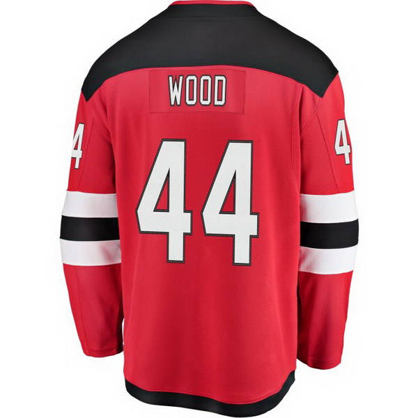 Miles Wood Home #44 Red Men's Hockey Jersey