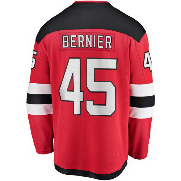 Jonathan Bernier Home #45 Red Men's Hockey Jersey