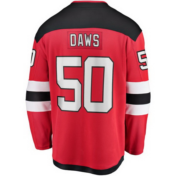 Nico Daws Home #50 Red Men's Hockey Jersey