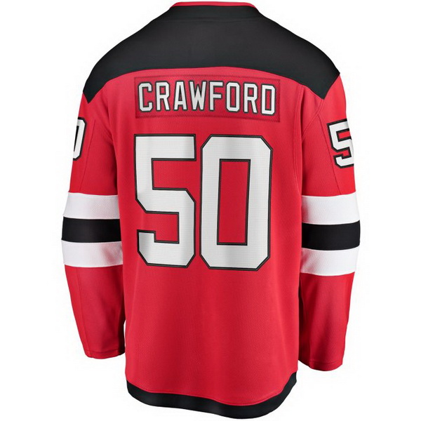 Corey Crawford Home #50 Red Men's Hockey Jersey