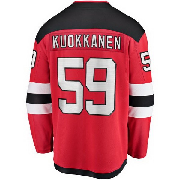 Janne Kuokkanen Home #59 Red Men's Hockey Jersey