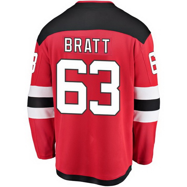 Jesper Bratt Home #63 Red Men's Hockey Jersey