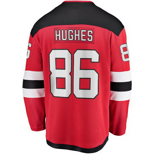 Jack Hughes Home #86 Red Men's Hockey Jersey