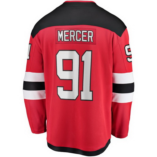 Dawson Mercer Home #91 Red Men's Hockey Jersey