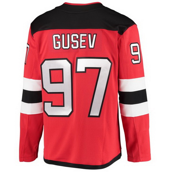 Nikita Gusev Home #97 Red Men's Hockey Jersey