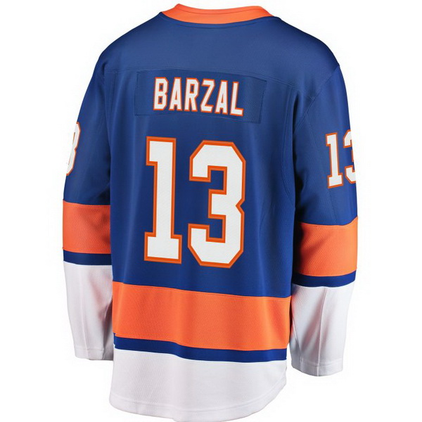 Mathew Barzal Home #13 Blue Men's Hockey Jersey