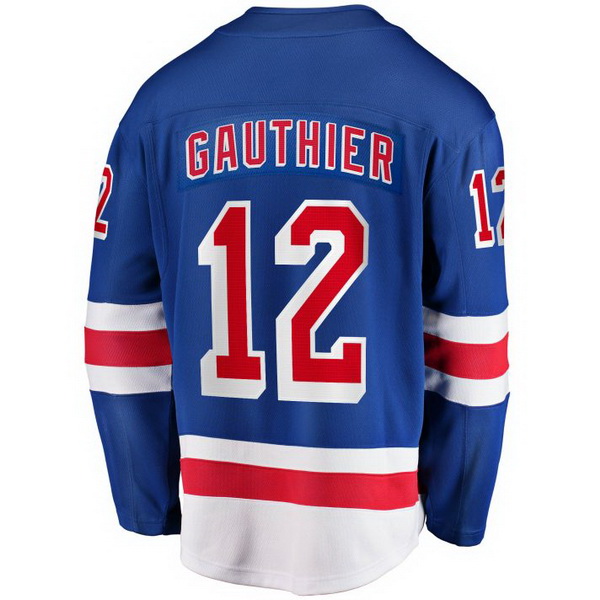 Julien Gauthier Home #12 Blue Men's Hockey Jersey