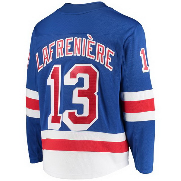 Alexis Lafreniere Home #13 Blue Men's Hockey Jersey