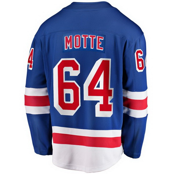 Tyler Motte Home #64 Blue Men's Hockey Jersey