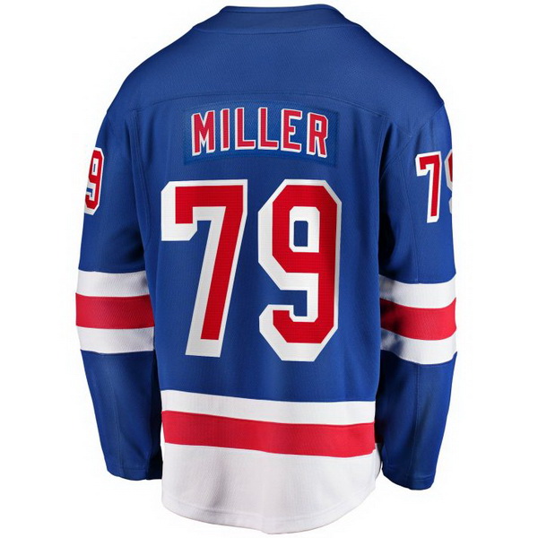 Kandre Miller Home #79 Blue Men's Hockey Jersey