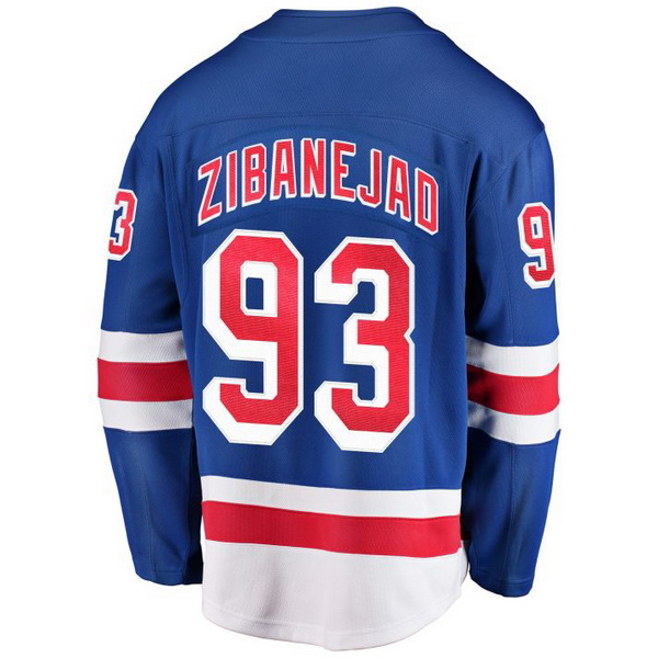 Mika Zibanejad Home #93 Blue Men's Hockey Jersey