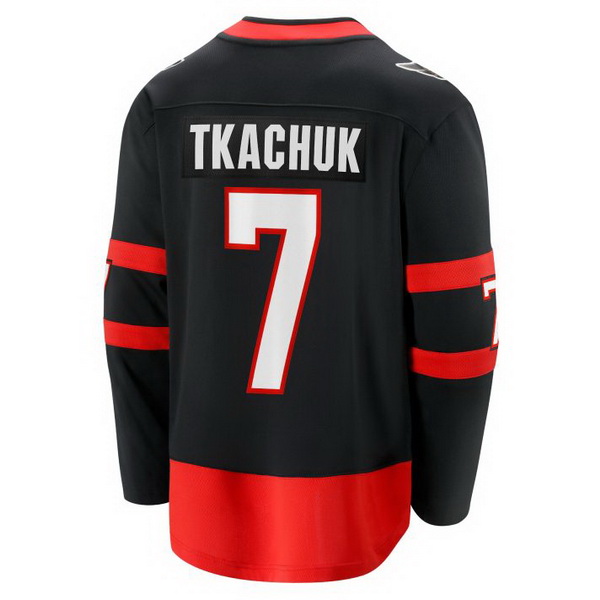 Brady Tkachuk Home #7 Black Men's Hockey Jersey