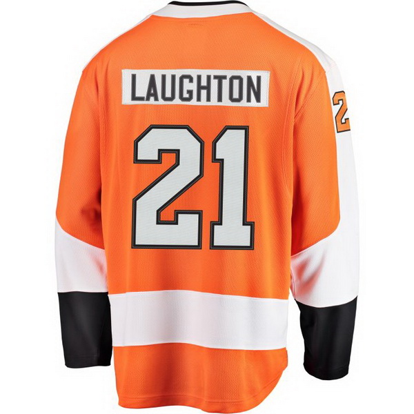 Scott Laughton Home #21 Orange Men's Hockey Jersey