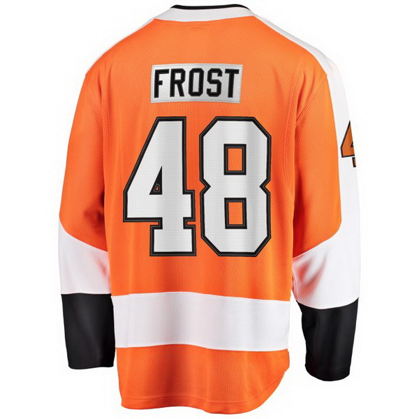 Morgan Frost Home #48 Orange Men's Hockey Jersey