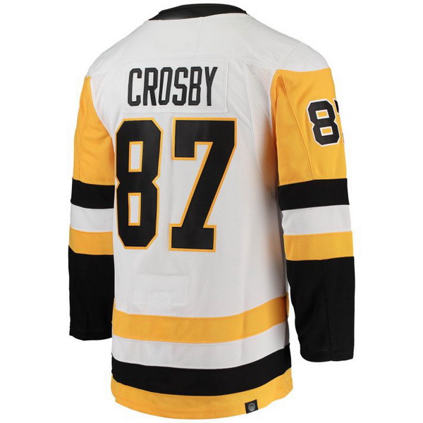 Sidney Crosby Away #87 White Men's Hockey Jersey