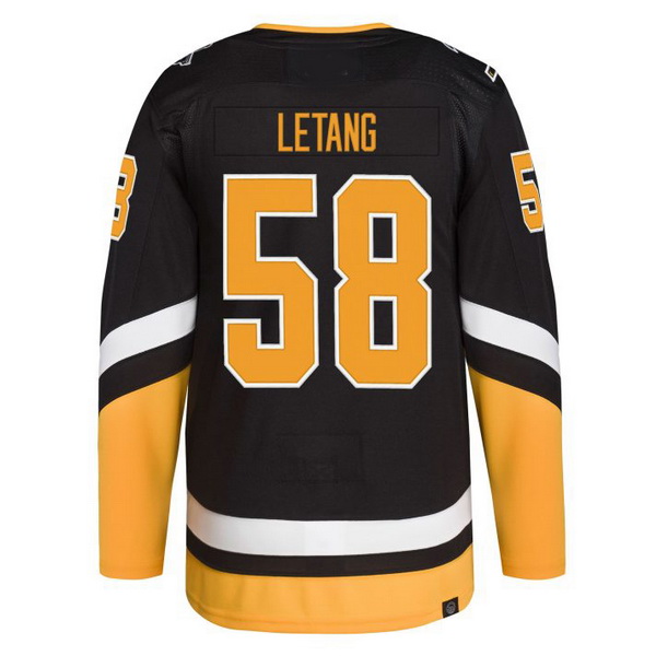 Kris Letang Alternate #58 Black Men's Hockey Jersey