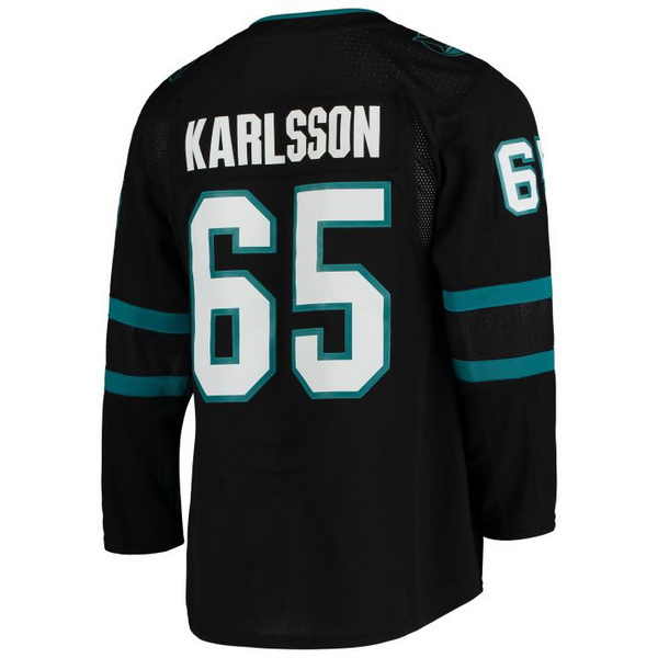 Erik Karlsson Alternate #65 Black Men's Hockey Jersey