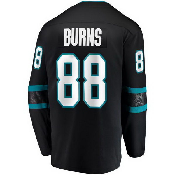 Brent Burns Alternate #88 Black Men's Hockey Jersey