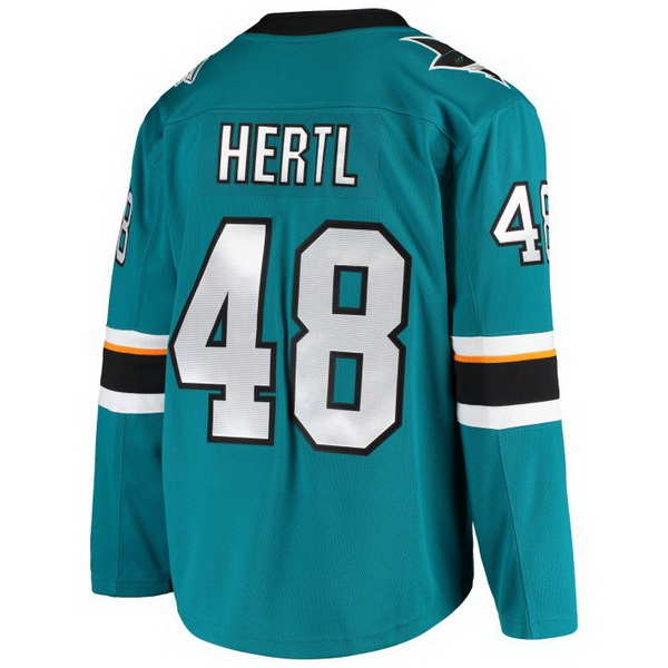 Tomas Hertl Home #48 Teal Men's Hockey Jersey