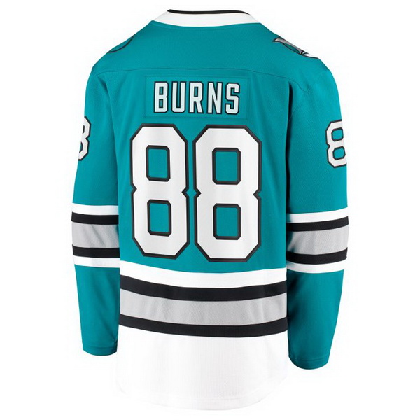 Brent Burns 30th Anniversary #88 Teal Men's Hockey Jersey