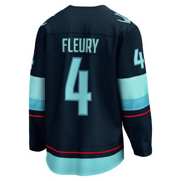 Haydn Fleury Home #4 Deep Sea Blue Men's Hockey Jersey