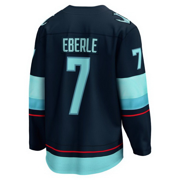 Jordan Eberle Home #7 Deep Sea Blue Men's Hockey Jersey