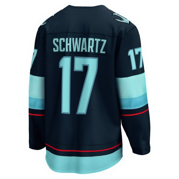 Jaden Schwartz Home #17 Deep Sea Blue Men's Hockey Jersey