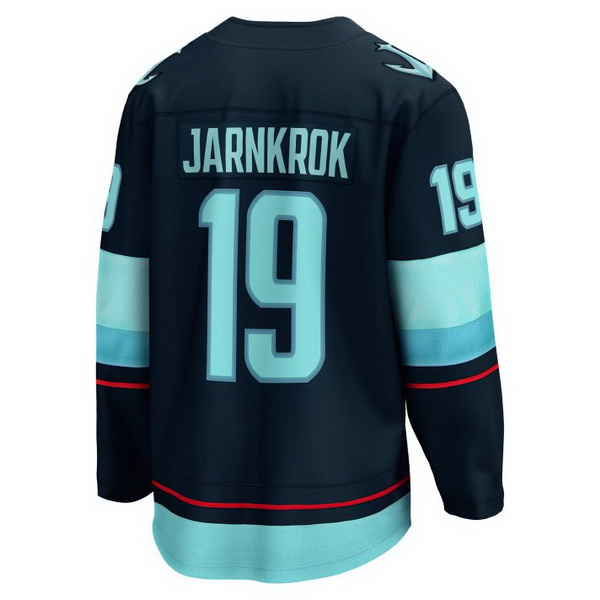 Calle Jarnkrok Home #19 Deep Sea Blue Men's Hockey Jersey