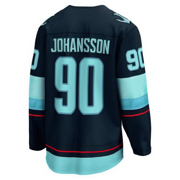 Marcus Johansson Home #90 Deep Sea Blue Men's Hockey Jersey