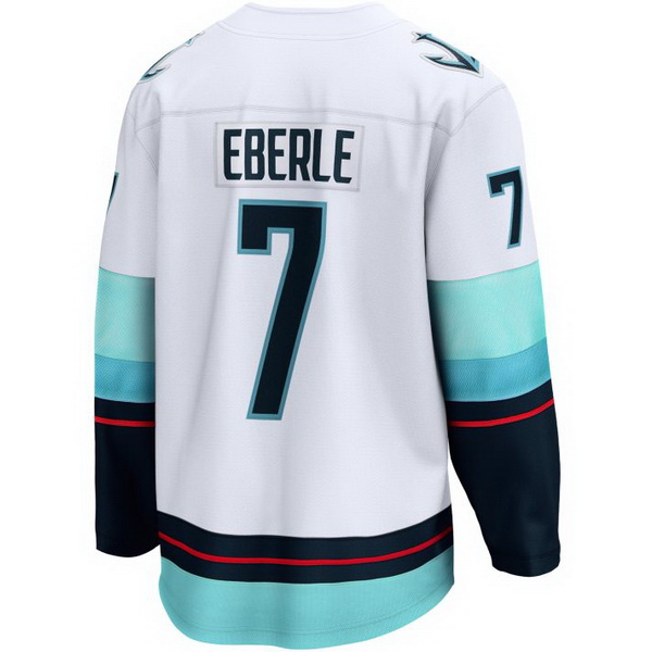 Jordan Eberle Away #7 White Men's Hockey Jersey