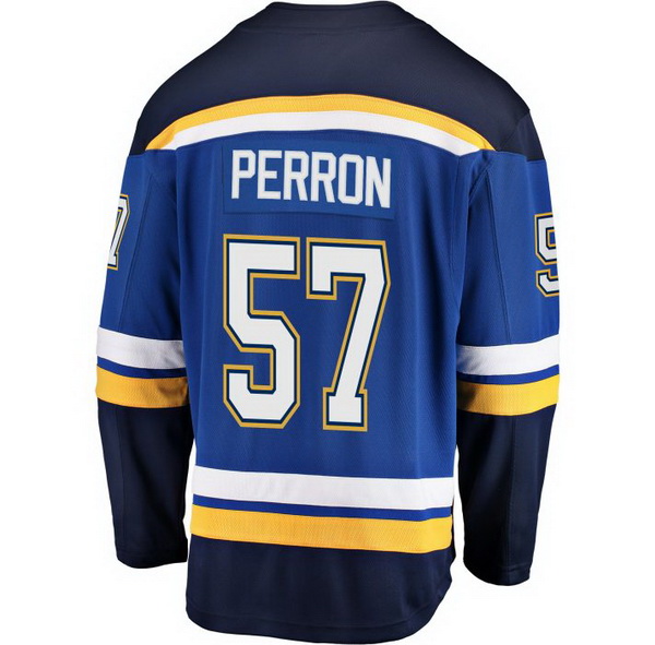 David Perron Home #57 Royal Men's Hockey Jersey