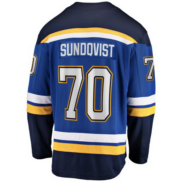 Oskar Sundqvist Home #70 Royal Men's Hockey Jersey