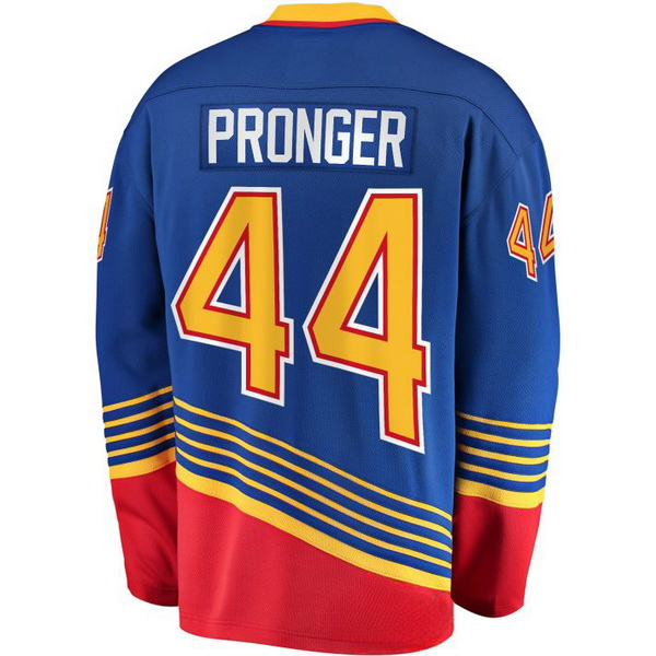 Chris Pronger #44 Blue/Red Men's Vintage Hockey Jersey