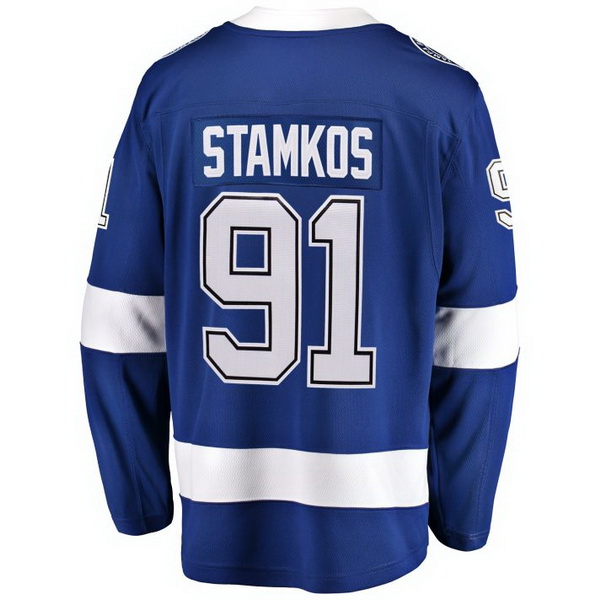 Steven Stamkos Home #91 Blue Men's Hockey Jersey