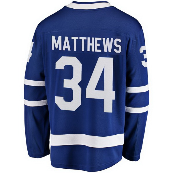 Auston Matthews Home #34 Blue Men's Hockey Jersey