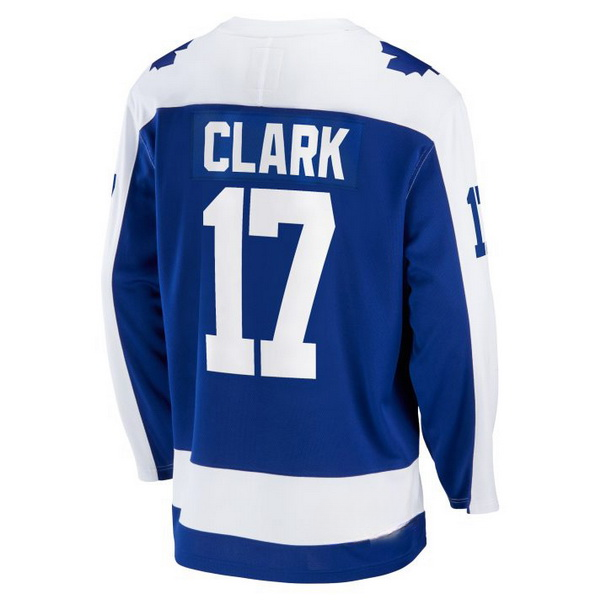 Wendel Clark Team Classic #17 Blue Men's Vintage Hockey Jersey